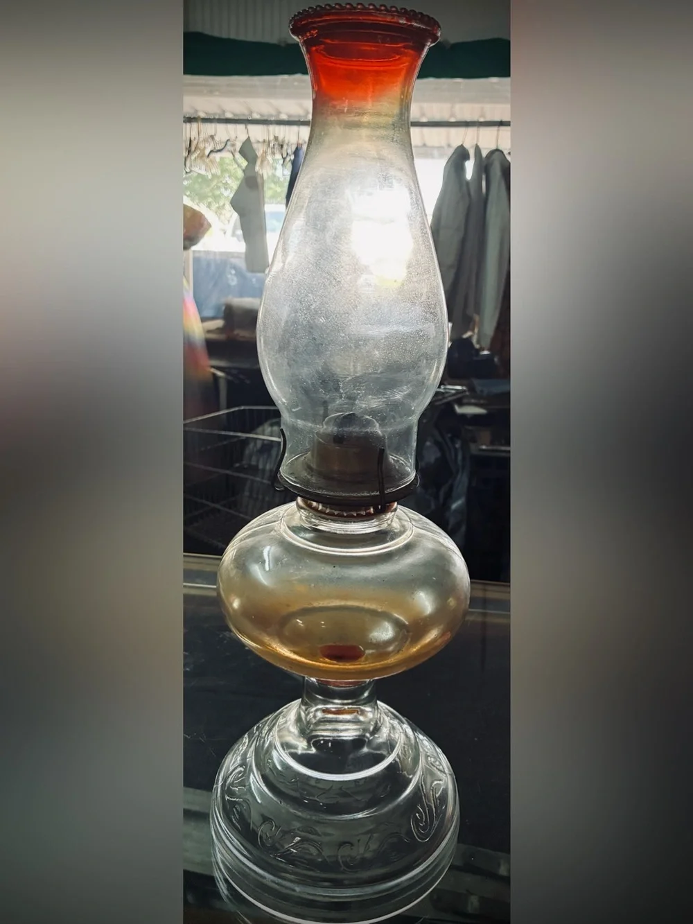 Vintage Hurricane Oil Lamps - A Lot Of 4 - Picture 3 of 7